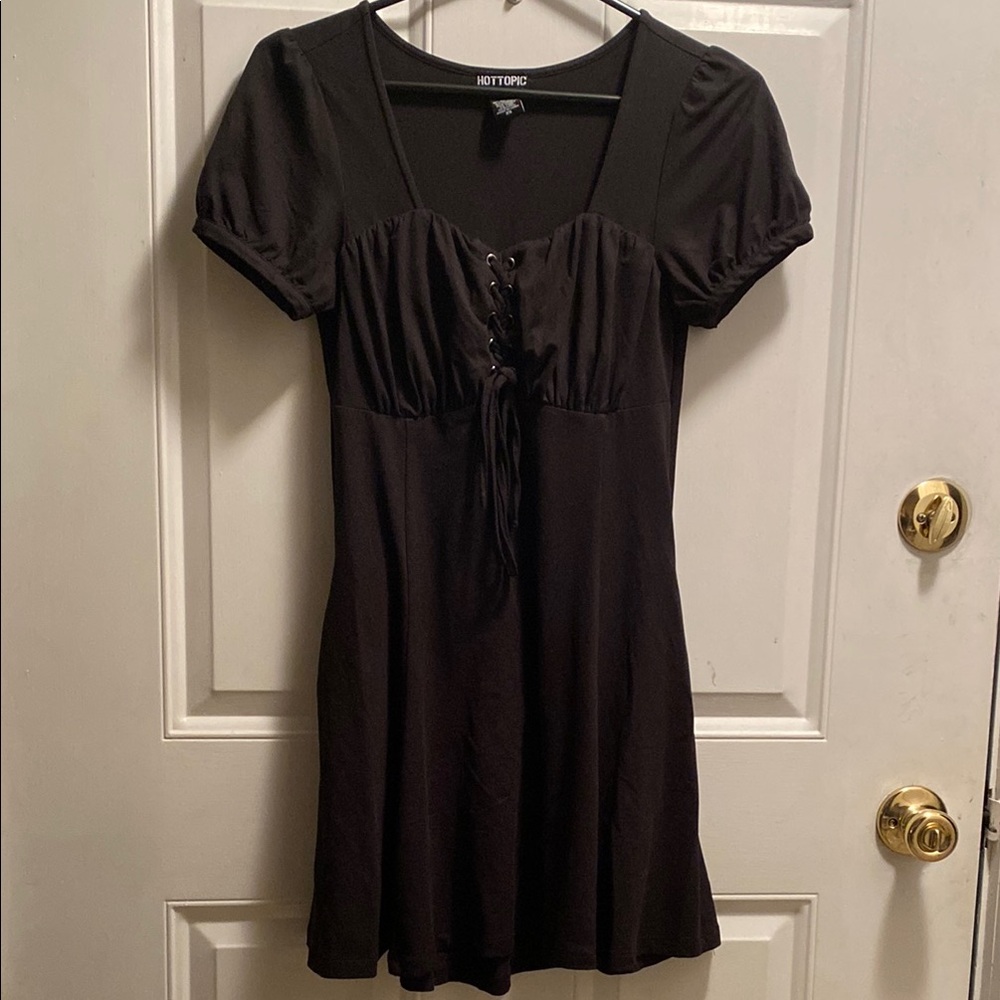 Black Short Sleeve Dress